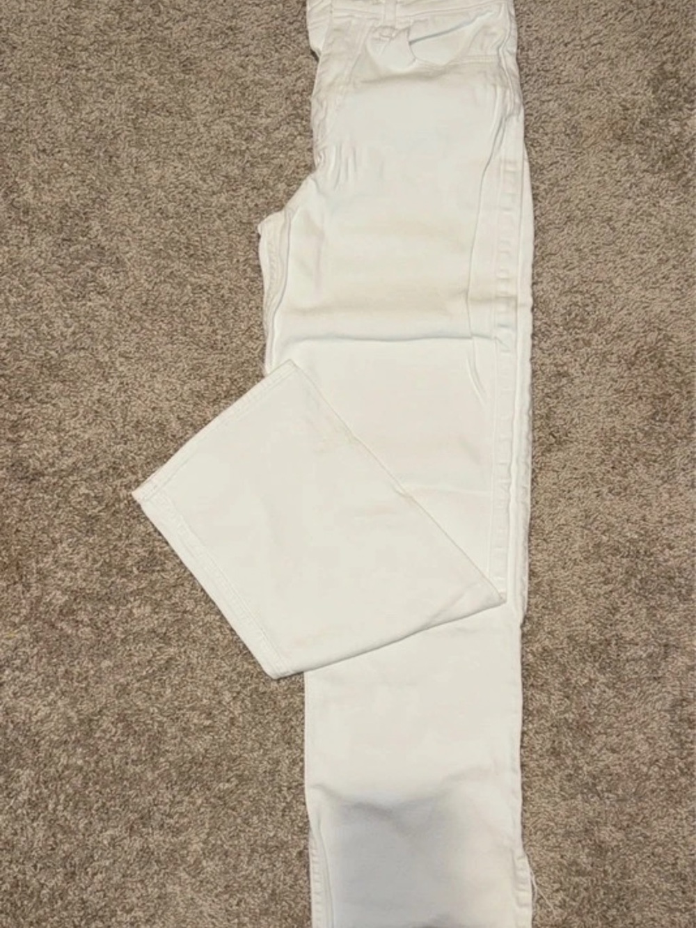 Hollister Women's White Straight-Leg Jeans